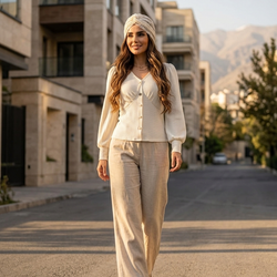 شومیز مجلسی کرم