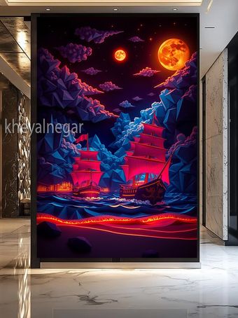 تابلوی تخیلی / سفر به افق‌های خیال 🌌 کد B55