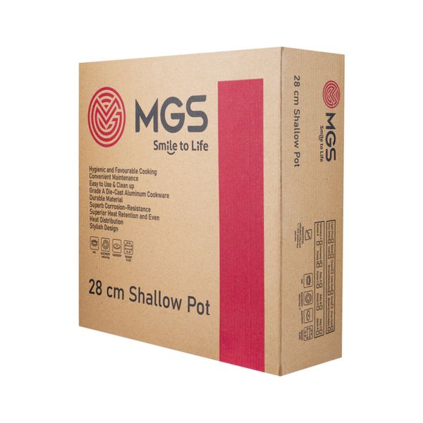 تابه ام جی اس طرح دو دسته کد 800207 سایز 28