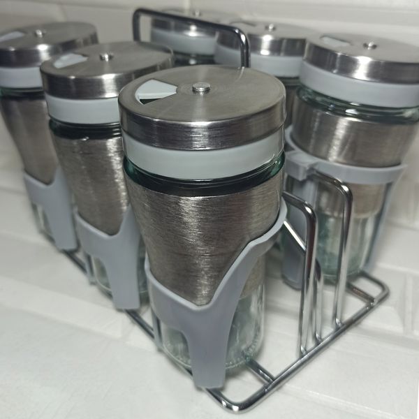 ست جای ادویه 7 پارچه کاپریس مدل پارادایس کد GSG6