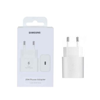 شارژر دیواری فست و PD تک پورت Samsung مدل EP-T2510 25W - سفید - اصلی (گارانتی 12 ماهه شرکتی)
