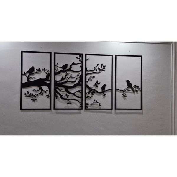 دیوارکوب مدل نغمه پرواز مجموعه 4عددی