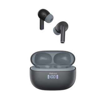 ایرفون بی سیم Hatron مدل HTW410D 4 Mic ANC+ENC - مشکی