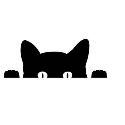 استیکر طرح Staring cat