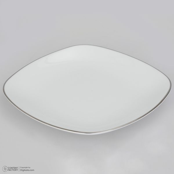 سرویس چینی 27 پارچه غذاخوری چینی زرین ایران سری کواترو مدل سمن درجه عالی