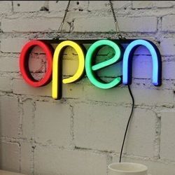 تابلو نئون open