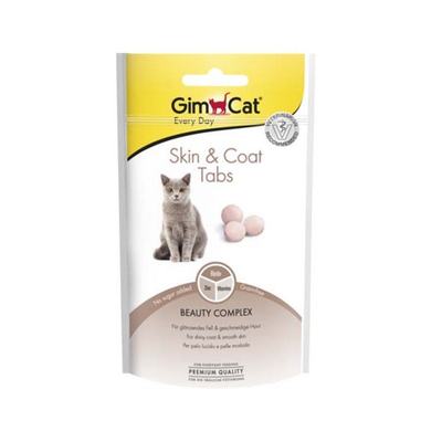 قرص ضد ریزش مو گربه جیم کت GimCat Skin & Coat Tabs