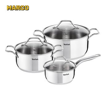 سرویس قابلمه تفال مدل B864S674 6 پارچه استیل ضمانت اصالت کالا و ارسال فوری و رایگان /گارانتی 18 ماهه مارکو تجارت