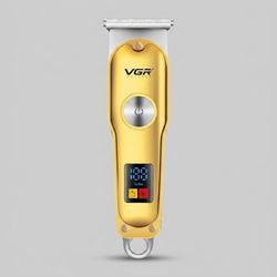 ماشین اصلاح موی صورت و بدن وی جی ار مدل V_290 با تیغه کروم و تیتانیوم خودتیز شونده، باتری لیتیوم یونی شارژی با 120 دقیقه استفاده