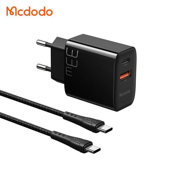 شارژر دیواری 33 وات مکدودو مدل CH-0922 به همراه کابل تبدیل USB-C