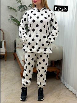 هودی شلوار خالدار 3673