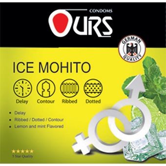 کاندوم اورز مدل Ice Mohito بسته 3 عددی
