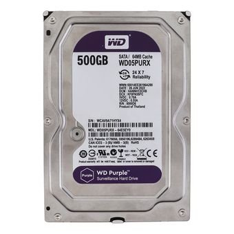 هارد دیسک اینترنال وسترن دیجیتال مدل WD05PURX ظرفیت 500 گیگابایت