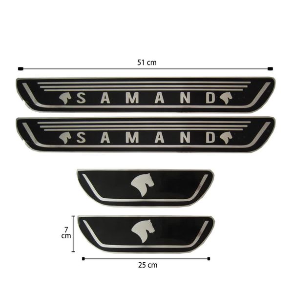 برچسب پا رکابی خودرو کد K6565 مناسب سمند مجموعه 4 عددی