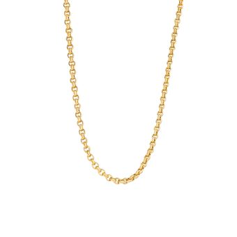 گردنبند طلا کم اجرت 18 عیار زنانه گالری طلای مریم اکرمی مدل رولو تاینی