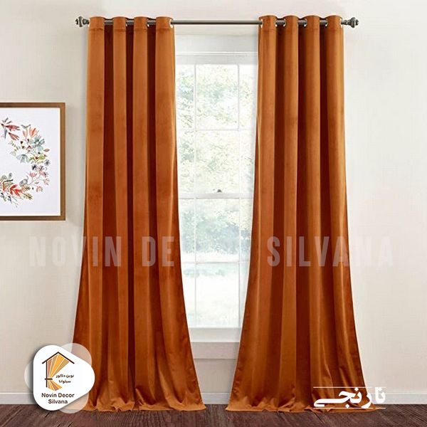 پرده نوین دکور سیلوانا مدل مخمل کالیفرنیا 28 سایز 280 × 140 سانتی متر 