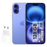 گوشی موبایل اپل مدل iPhone 16 CH دو سیم کارت ظرفیت 128 گیگابایت و رم 8 گیگابایت - به همراه شارژر