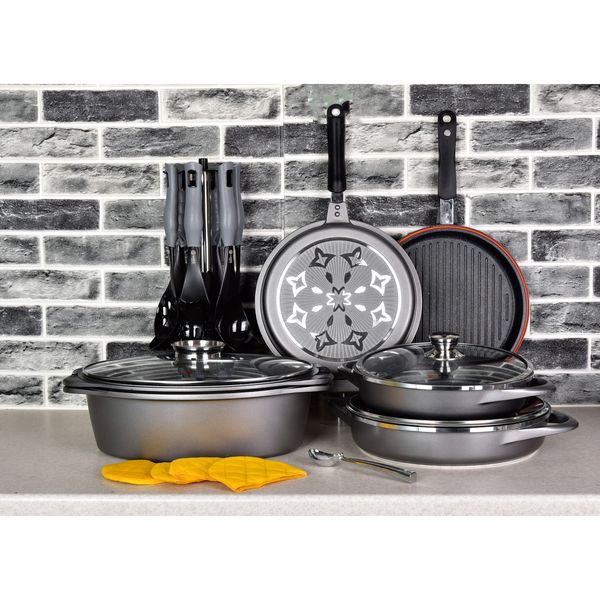 سرویس پخت و پز ام جی اس 33 پارچه طرح ایتالیاB کد 800186