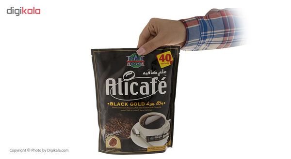 پودر قهوه علی کافه اصلی 40عددی ساشه 2.5 گرمی