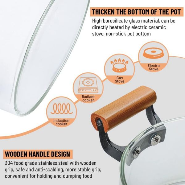 قابلمه مدل 2500mL شعله مستقیم سایز 20