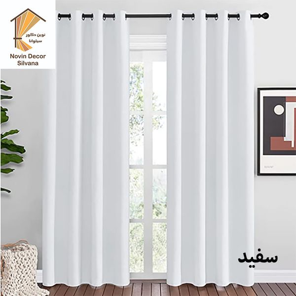 پرده نوین دکور سیلوانا مدل کتان 28 سایز 280 × 140 سانتی متر 