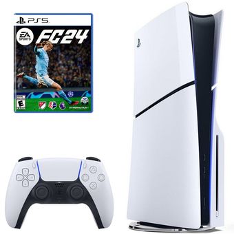 کنسول بازی. سونی مدل PlayStation 5 Slim ظرفیت یک ترابایت ریجن اروپا 2016A به همراه بازی EA Sports FC 24