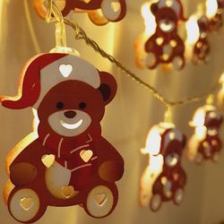 ریسه طرح خرس فلزی 28 LED