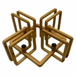 لوستر چهارشعله مدل چوبی کد 0162