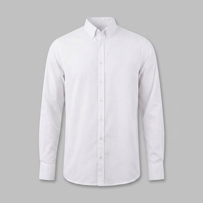 پیراهن آستین بلند یقه برگردان با تنخور معمولی (regular fit) مردانه مدل MDSS-NG6772