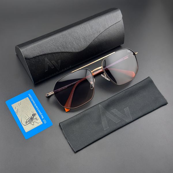 عینک آفتابی مردانه خلبانی آلبرت وگ مدل 6324C93-P127 Polarized Avantgarde Visionary