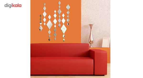 آینه پلکسی گلس دکووال مدل A167 سی و شش تکه