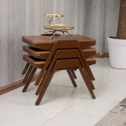 میز عسلی ررویال.سی.او مدل 6065 مجموعه سه عددی