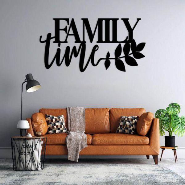 استیکر دیواری طرح family time