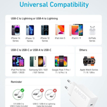 شارژر دیواری انکر مدل B2348 با توان خروجی 20 وات همراه با کابل Anker Charger (20W, 2-Port) USB-C 10 Cable