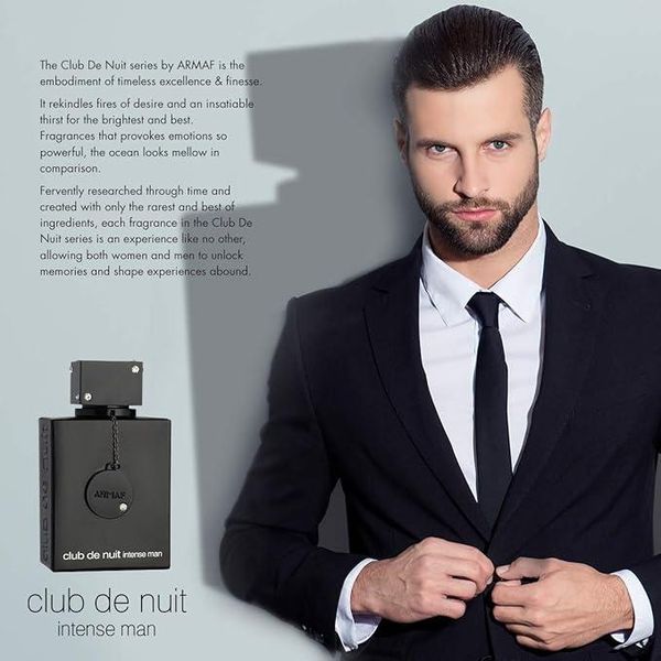تستر ادو تویلت مردانه آرماف مدل Club De Nuit Intense Man حجم 105 میل لیتر