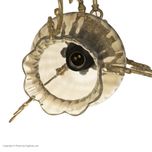 لوستر آویز شاهان تک مدل طاووس کد 1021