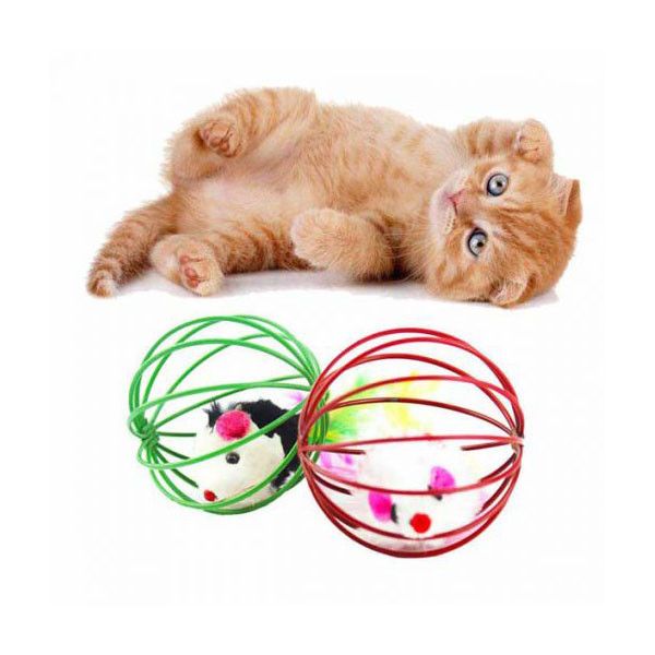 اسباب بازی گربه مدل موش در قفس