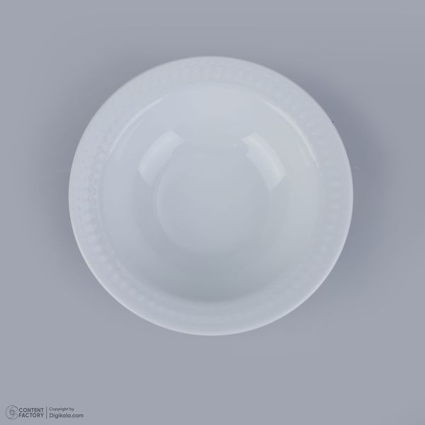 سرویس غذاخوری 28 پارچه چینی زرین ایران سری رادیانس مدل سفید درجه یک