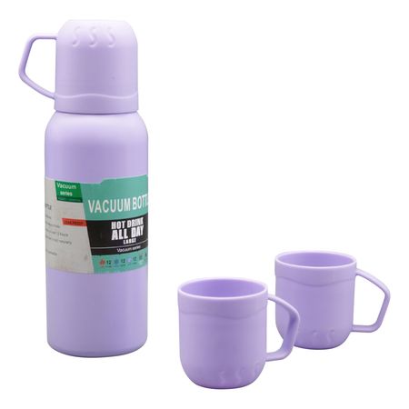 فلاسک مدل GS-M-269892 گنجایش 0.64 لیتر به همراه لیوان سفری بسته 3 عددی