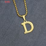 گردنبند مردانه طرح حرف D کد h012