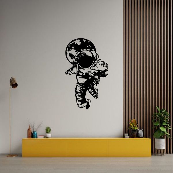 استیکر مدل چوبی طرح فضانورد کد S35