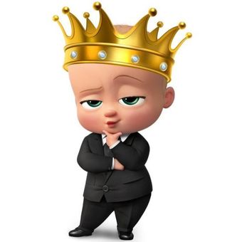 برچسب حرارتی لباس کودکانه مدل بچه رئیس