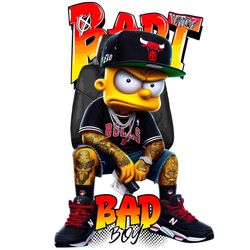 برچسب DTF استیکر حرارتی لباس مدل پسر بد