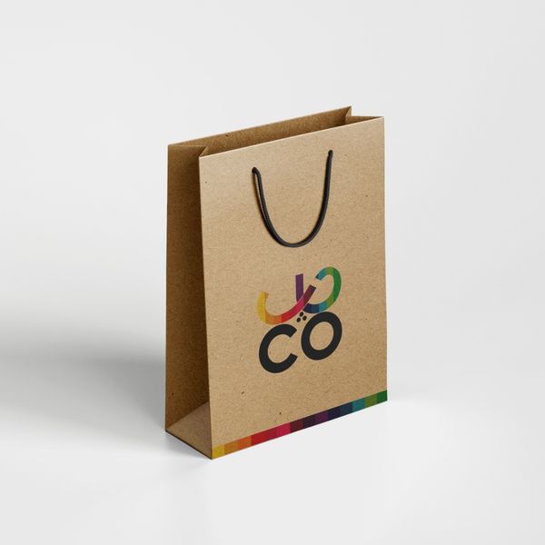 ساک دستی کاغذی کرافت ضخیم چهار رنگ