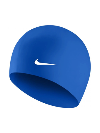 کلاه شنا نایک اورجینال Nike Solid Silicone swimming cap blue 93060-494