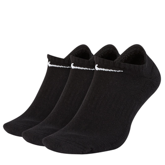 پک 3 جفتی جوراب نایک اورجینال Nike Everyday Cushioned Training No-Show Socks 3Pair Black SX7673-010