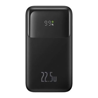 پاوربانک باسئوس Comet PPMD020101 22.5W ظرفیت 20000mAh دارای کابل متصل Type-C و لایتنینگ
