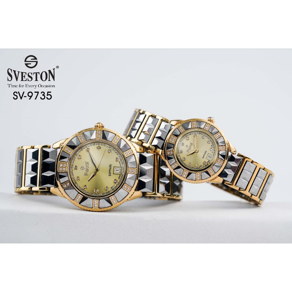 ساعت سویستون سرامیکی خورشیدی در رنگ بندی جفت و تکی