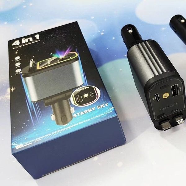 شارژر فندکی خودرو 4 کاره 66 وات مدل B1