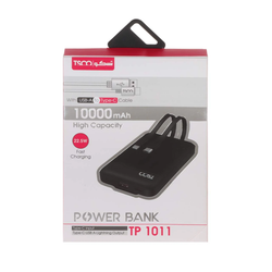 پاوربانک فست شارژ TSCO 10000mAh مدل TP 1011 22.5W - مشکی  (گارانتی 12 ماهه TSCO)